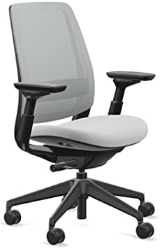 Steelcase Series 2 Office Chair, Graphite Frame, Cogent Connect Nickel - LeafyLoom