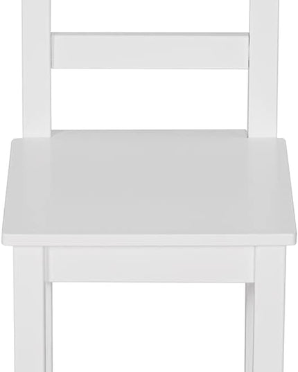 UTEX Child's Wooden Chair Pair for Play or Activity, Set of 2, White … - LeafyLoom