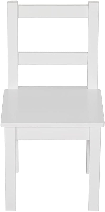 UTEX Child's Wooden Chair Pair for Play or Activity, Set of 2, White … - LeafyLoom