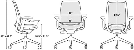 Steelcase Series 2 Office Chair, Graphite Frame, Cogent Connect Royal Blue - LeafyLoom