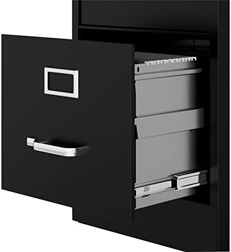 Lorell Fortress Commercial File Cabinet, Black - LeafyLoom