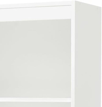 South Shore Axess 3-Shelf Bookcase, Pure White - LeafyLoom
