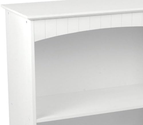 KidKraft Nantucket Children's Wooden 2-Shelf Bookcase with Wainscoting Detail - White, Gift for Ages 3+ - LeafyLoom