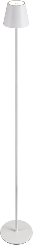 KDG Modern Cordless Floor Lamp, Portable LED Corner Stand Lamp, 5000mAh Battery Operated, Stepless Dimmable Adjustable Height lighting for Living room, Bedroom, Outdoor, Office, Night Light(White) - LeafyLoom