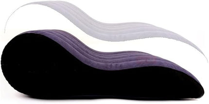 Inflatable Breads Pillow, Bed Wedges & Body Positioners Pillow, Traveling Pillow, Body Position Cushion, Surface Flocking for Sleeping Traveling Yoga (S-Shape Chair & Bed) - LeafyLoom