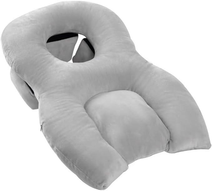 Breathe Easy Face Down Pillow, Height Adjustable Face Down Pillow for Sleeping, Face Down Pillow After Eye Surgery, Prone Pillow, Retinal Vitrectomy Recovery Equipment, Home Massage Pillow - LeafyLoom