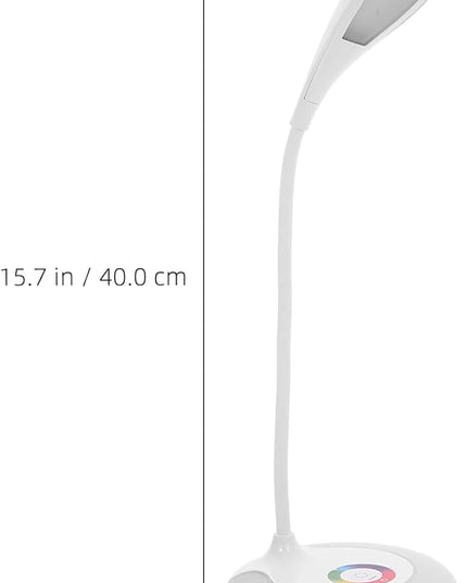 LED Gooseneck Desk Lamp, Office Desktop Lamp 3 Dimming Level, Touch Control, Battery Charging Table Lamp Adjustable Study Desk Lamp, Energy Saving Lamp Reading Light - LeafyLoom