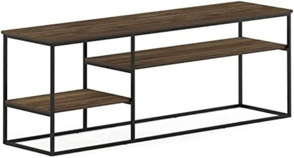 Furinno Moretti Modern Lifestyle TV Stand, Columbia Walnut - LeafyLoom