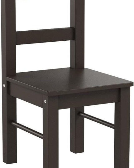 UTEX Child's Wooden Chair Pair for Play or Activity, Set of 2, Espresso … - LeafyLoom