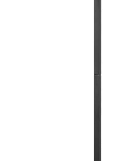 Globe Electric 61000052 60" Floor Lamp, Matte Black, Square White Fabric Shade, On/Off Rotary Switch on Socket, Square Rod, Reading Lamp, Home Office Accessories, Home Décor, Home Improvement - LeafyLoom