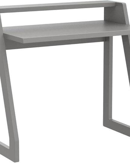 Computer Desk for Bedroom, Office & Small Spaces - Writing Desk Ideal for Students, Kids, Adults - Modern Design Compact Desk with Display Shelf - LeafyLoom