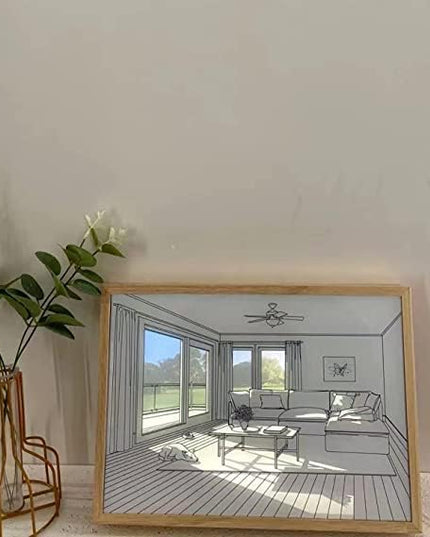 Adjustable Lighting Painting Decoration, 3-Color LED Acrylic Light Painting Decoration, Experience Light and Shadow The Art of Photo Frame Create a Magical Atmosphere for Wall Art Home Decor (A) - LeafyLoom