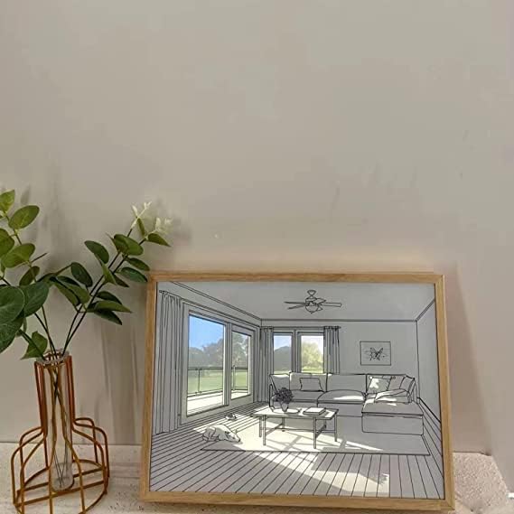 Adjustable Lighting Painting Decoration, 3-Color LED Acrylic Light Painting Decoration, Experience Light and Shadow The Art of Photo Frame Create a Magical Atmosphere for Wall Art Home Decor (A) - LeafyLoom