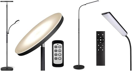 Dimunt Floor Lamp LED Floor Lamps for Living Room Bright Lighting & LED Floor Lamp, Bright 15W Floor Lamps for Living Room with 1H Timer - LeafyLoom