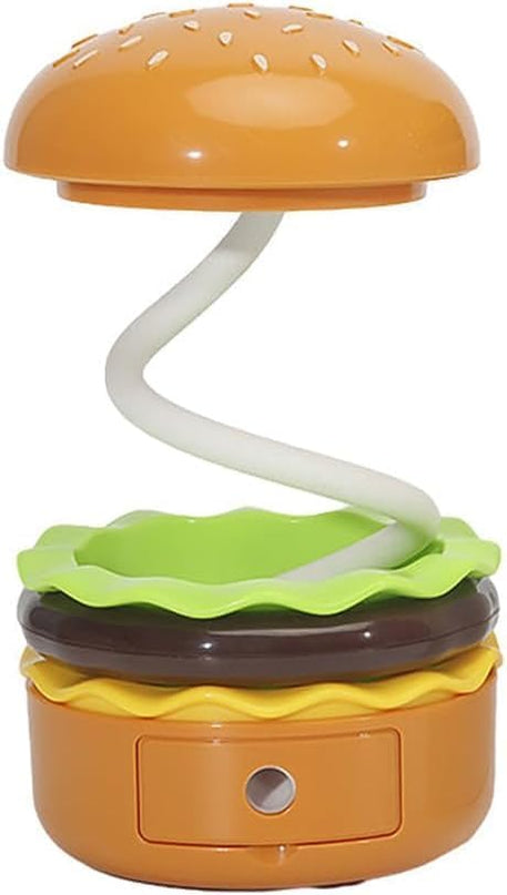 Cute Desk Lamp,Table lamp,Night Lights,Hamburger Small Night lamp,Desk Accessories, Room Decor for Boys Girls Gifts, Yellow, SY-KD300 - LeafyLoom
