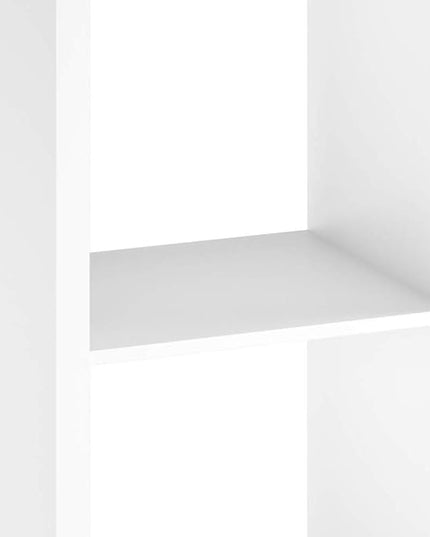 ClosetMaid 6 Cube Storage Shelf Organizer Bookshelf with Open Back, Vertical or Horizontal, Easy Assembly, Wood, White Finish - LeafyLoom