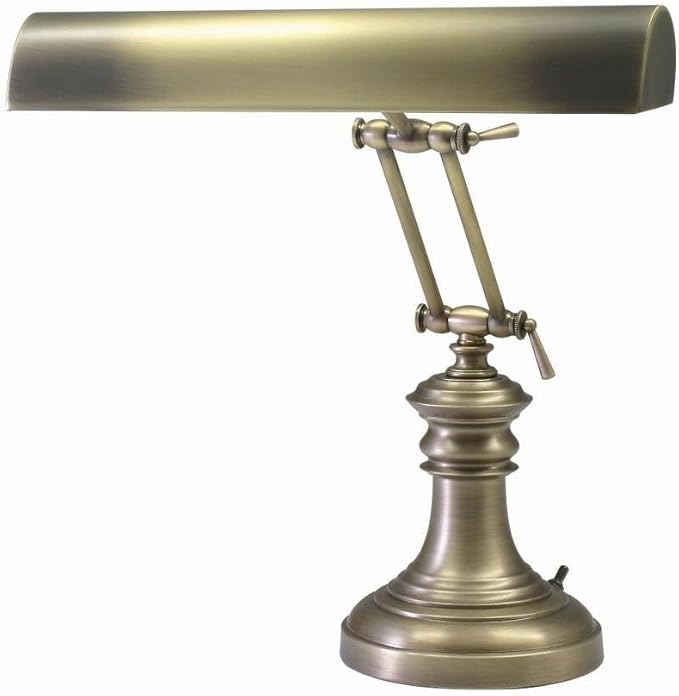 House of Troy P14-204-AB 16-Inch Portable Desk/Piano Lamp Antique Brass - LeafyLoom