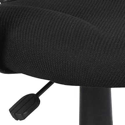 Boss Office Products Perfect Posture Delux Fabric Task Chair with Adjustable Arms in Black - LeafyLoom
