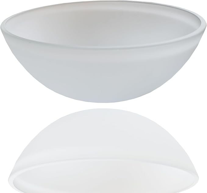 LIGHTACCENTS Glass Lamp Shade Replacement for Floor Lamp Frosted Glass - Lamp Shade for Floor Lamps - Glass Lamp Shade - Floor Lamp Shade Replacement -Replacement Glass For Floor Lamps White - LeafyLoom