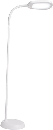 Newhouse Lighting NHFL-AP-WH Apollo LED Floor Lamp Energy-Efficient Natural Reading Artists Crafts Adjustable Gooseneck Task Light, White - LeafyLoom