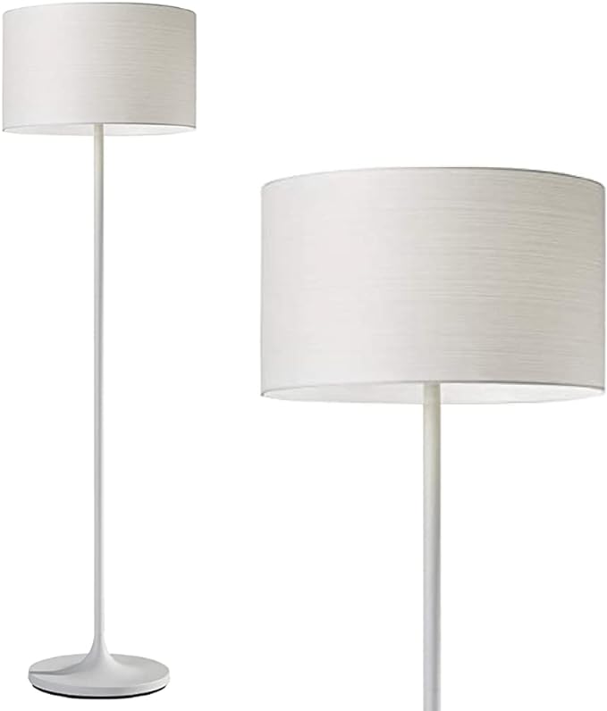 Adesso 6237-02 Oslo Floor Lamp – Corrosion Resistant, Scratch Proof, White Matte Finish Lighting Equipment with Metal Body. Tools & Home Improvement,Matte White - LeafyLoom