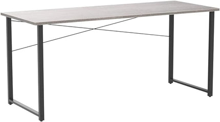 Coleshome 63 Inch Computer Desk, Modern Simple Style Desk for Home Office, Study Student Writing Desk,Grey Oak - LeafyLoom