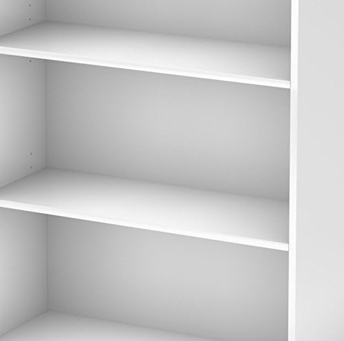 South Shore Axess 3-Shelf Bookcase, Pure White - LeafyLoom