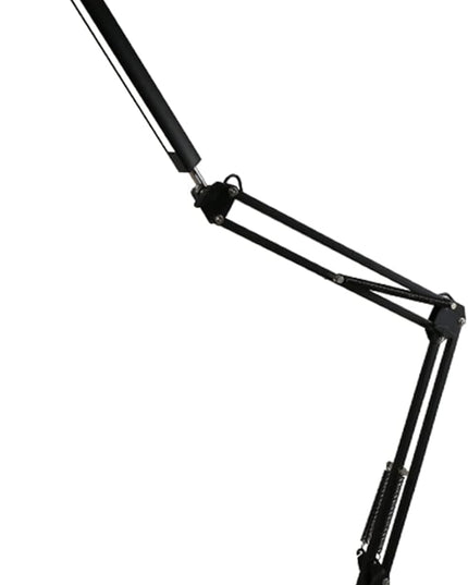Desk Lamp,12W Eye-Caring Metal Swing Arm Desk Lamp with Clamp, 20 Brightness Dimmable Clamp Desk Light with Memory Function, 360 Degree Spin Architect Table Desk Lamps for Dorms, Studios Reading - LeafyLoom