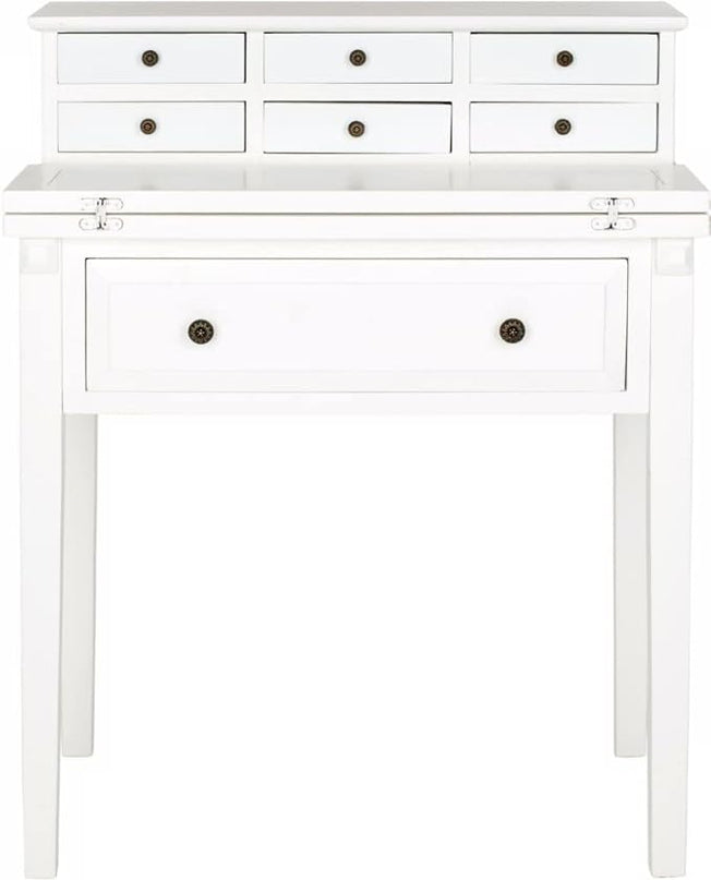 Safavieh American Homes Collection Abigail White Fold Down Desk - LeafyLoom