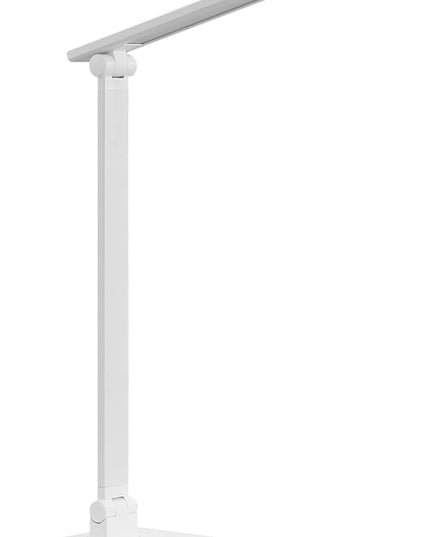 LED Desk Lamp with USB Charging Port Whole White for Home Office Essentials Table Lamp with Eye-Caring 4 Color Temperature Touch Control Stepless Dimming Desk Light for College Dorm - LeafyLoom