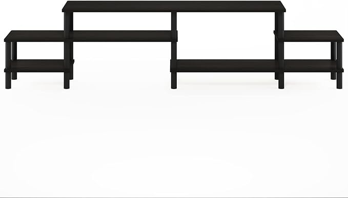 Furinno Turn-N-Tube Grand Stand for TV up, 78 Inch, French Oak - LeafyLoom