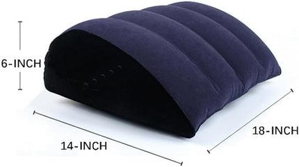 Inflatable Breads Pillow, Bed Wedges & Body Positioners Pillow, Traveling Pillow, Body Position Cushion, Rocking Pillow, Surface Flocking for Sleeping Traveling Yoga (Breads Shape) - LeafyLoom