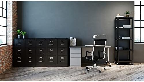 Lorell Fortress Commercial File Cabinet, Black - LeafyLoom
