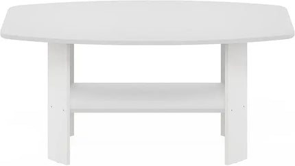 Furinno Simple Design, Coffee Table, White - LeafyLoom
