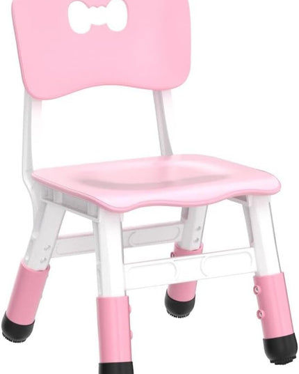 Adjustable Kid Chairs Indoor 3 Level Adjustable Suitable for Children Age 2-6. Maximum load-bearing 220LBS Suitable for Family Classroom and Nursery Child Seat Set (2-Pack-Pink) - LeafyLoom