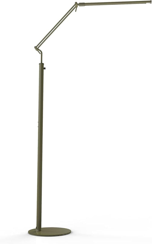 Cocoweb High Powered, dimmable, LED Floor Lamp - FLED-GPS (Antique Brass) - LeafyLoom