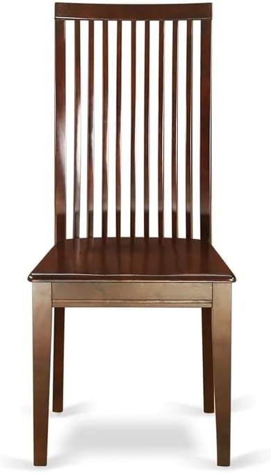 East West Furniture Monza 3 Piece Modern Set Contains a Rectangle Wooden Table with Dropleaf and 2 Kitchen Dining Chairs, 36x54 Inch, Mahogany - LeafyLoom
