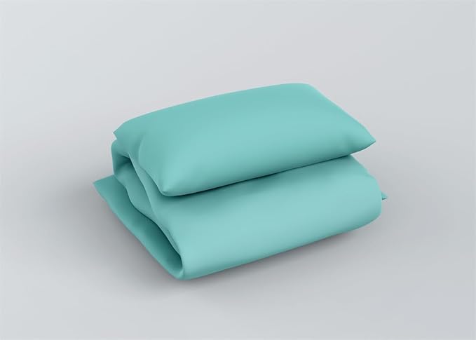 3 Piece Solid Color All Season Bedding Comforter Set Microfiber Soft Lightweight Bedding Set for Kids Teens Adults Room Decor with 1 Comforter and 2 Pillowcases Full - LeafyLoom
