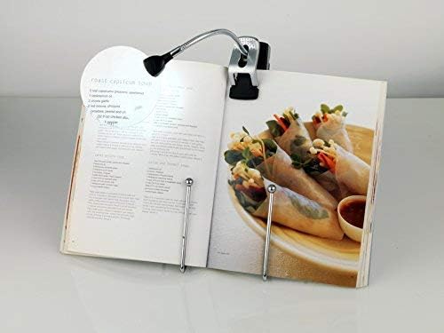 Daylight UN1161 Naturalight StarMag LED Flexilens with Base and Clip, Black/Silver - LeafyLoom