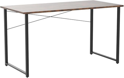 Coleshome 48 Inch Computer Desk, Modern Simple Style Desk for Home Office, Study Student Writing Desk, Vintage - LeafyLoom