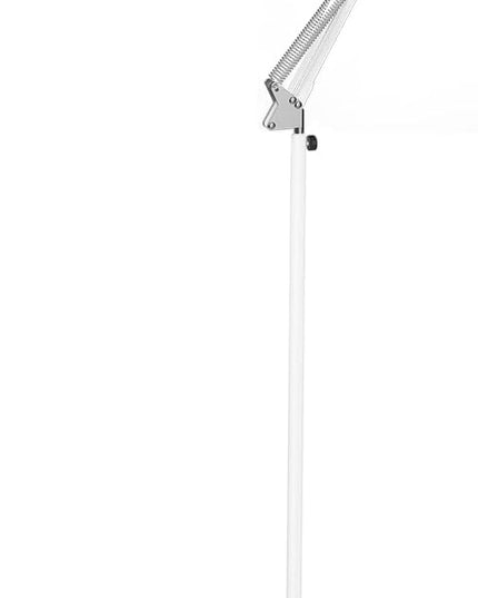 LEPOWER Floor Lamp, Swing Arm Floor Standing Lamp, Industrial Floor Lamp with Heavy Metal Base, E26 Lamp Base Floor Light, Modern Standing Reading Lamp for Living Room, Bedroom, Office White - LeafyLoom