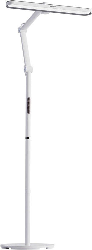 Honeywell LED Floor Lamp Mordern - 05D01 Sunturalux™ Dimmable Floor Lamp for Living Room Standing Lamp with 1500LM, 5000K Eye-Caring Standing Light for Home Office Bedroom White - LeafyLoom