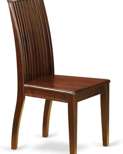 East West Furniture Monza 3 Piece Modern Set Contains a Rectangle Wooden Table with Dropleaf and 2 Kitchen Dining Chairs, 36x54 Inch, Mahogany - LeafyLoom
