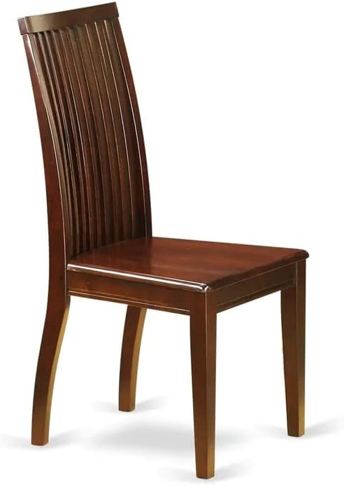 East West Furniture Monza 3 Piece Modern Set Contains a Rectangle Wooden Table with Dropleaf and 2 Kitchen Dining Chairs, 36x54 Inch, Mahogany - LeafyLoom