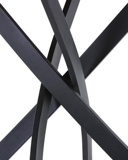 Round Dining Table for 2-4, 31.5 Inch Wood Circle Small Kitchen Table with Black Legs Modern Dining Room Table for Kitchen Dining Room (Wood) - LeafyLoom