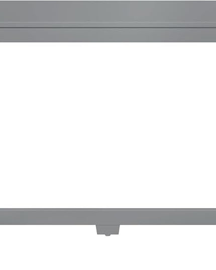 Max & Lily Solid Wood Desk, 40 Inches, Grey - LeafyLoom