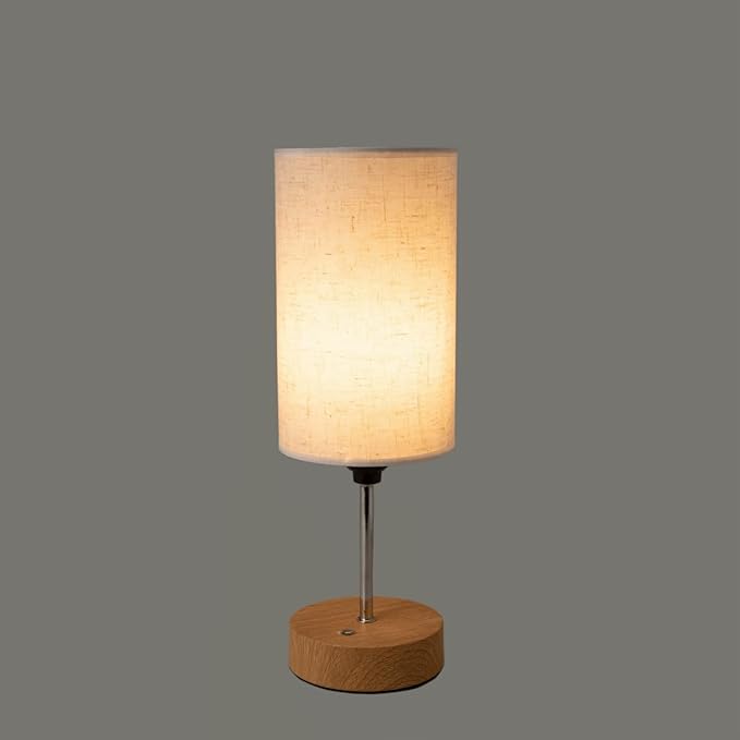 Cordless Lamps Table Lamp Small Light Bedroom Office Desk Battery Operated Rechargeable Dimmable Touch 5000mah Led Portable Outdoor Memory Night Patio Dining Wireless Restaurants Home (Linen) - LeafyLoom