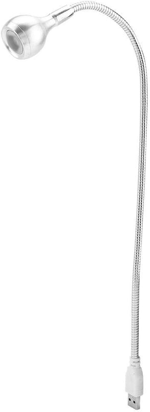Desk Lamp, LED Mini USB Lamp, Nonradiative No Flicker Home for Desk(Silver, White light) - LeafyLoom