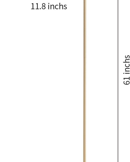 Boho Rattan floor lamp with Natural Rattan Shade, Rustic Arc Standing Lamp for Coastal, Beach or Bohemian Style Decor, E26 bulb, On/Off Footswitch Lamp for living room, Bedroom - LeafyLoom