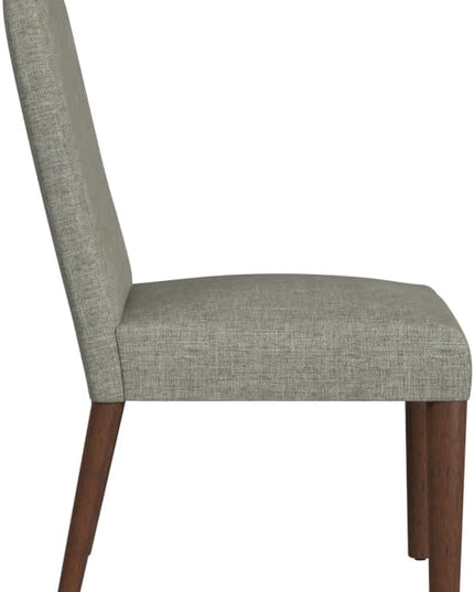 HomePop Classic Parsons Dining Chairs, Gray Woven (Single Pack) - LeafyLoom